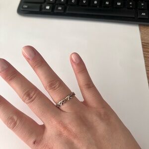 Pandora Silver Heart Ring size 7